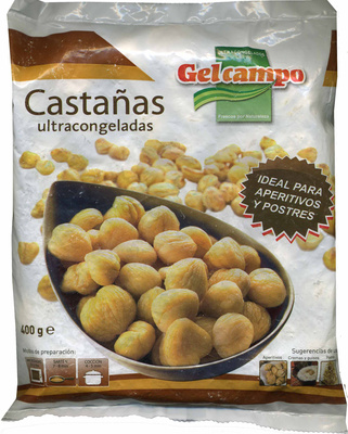 Castañas congeladas