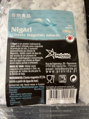 Nigari (Cloreto magnésio natural)