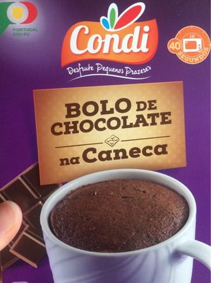 Bolo de chocolate na caneca