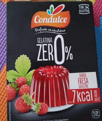 Gelatina zero 0% fresa salvaje