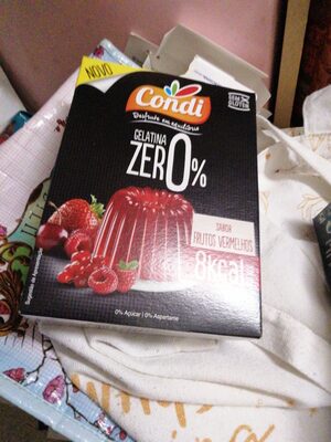 gelatina 0% frutos vermelhos