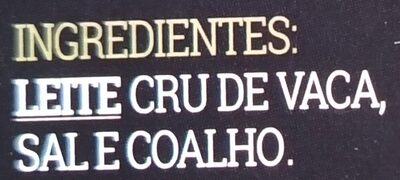 Queijo Curado 30 meses ingredients label