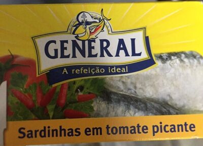 Sardinhas em tomate picante front packaging