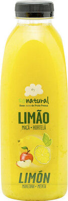 Zumo menta limón front packaging