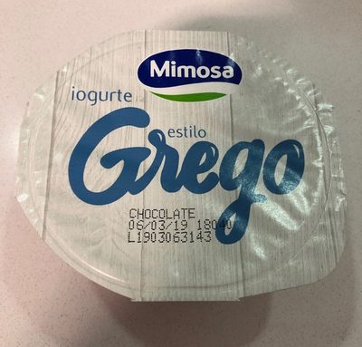 Iogurte estilo grego chocolatr