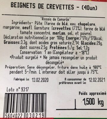 Beugnets de Crevette