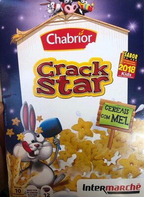Crack Star Cereais com Mel front packaging