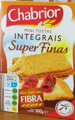 Mini Tostas Integrais Super Finas