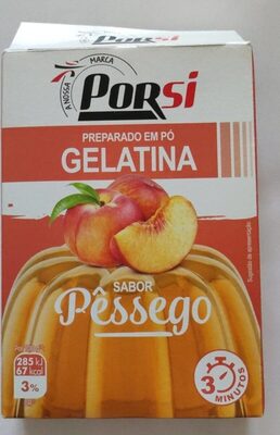Preparado em Pó Gelatina Sabor Pêssego