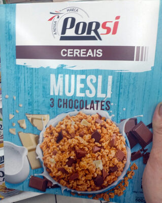 Cereais Muesli 3 Chocolates front packaging
