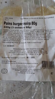 Pains burger noir