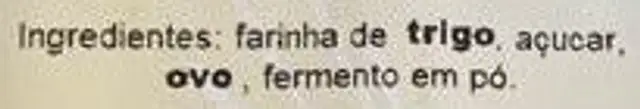 Esquecidos ingredients label