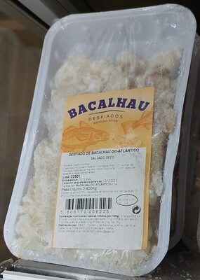 Desfiado de Bacalhau-do-Atlântico Salgado Seco front packaging