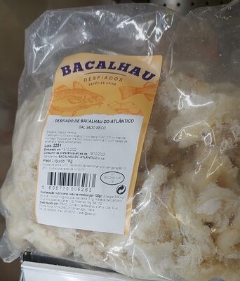 Desfiado de Bacalhau-do-Atlântico Salgado Seco front packaging