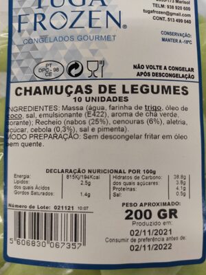 Chamuças de Legumes