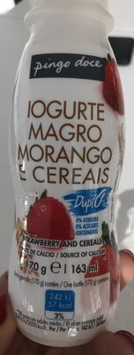 Iogurte Magro Morango e Cereais