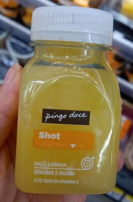 Shot vitamin love Maçã, Laranja, Gengibre e Inulina