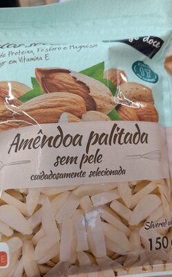 Amêndoa palitada sem pele cuidadosamente selecionada