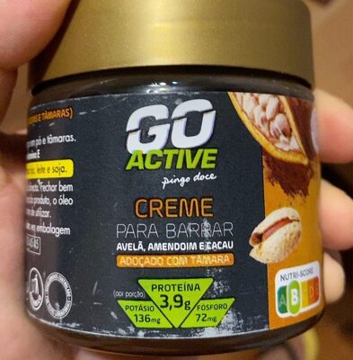 Creme para Barrar Avelã, Amendoim e Cacau front packaging