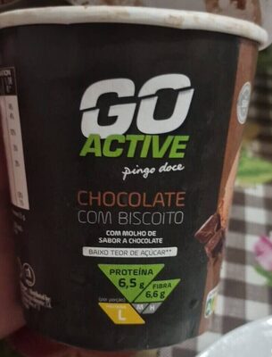 Chocolate com Biscoito com Molho de Sabor a Chocolate