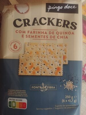 CRACKERS COM FARINHA DE QUINOA E SEMENTES DE CHIA