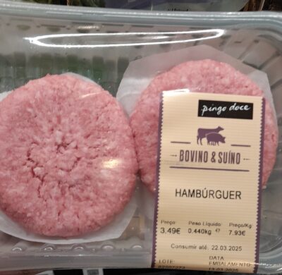 hambúrguer front packaging