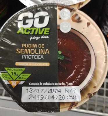 Pudim de Semolina Proteica Sabor a Chocolate