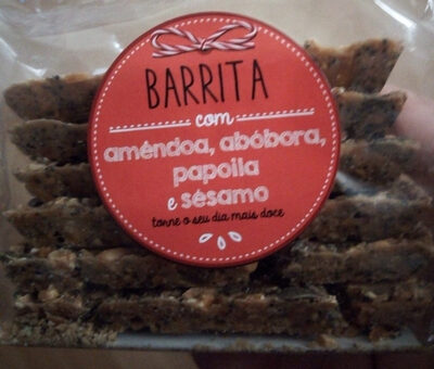 Barrita com amêndoa, abóbora, papoila e sésamo