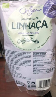 Semillas de lino front packaging