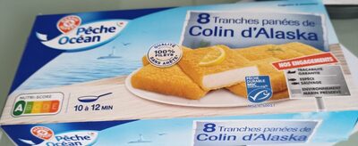 8 tranches panées de colin d\'alaska