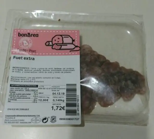 Chorizo vela extra front packaging
