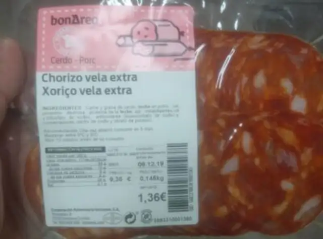 Chorizo vela extra front packaging