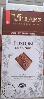 chocolat fusion lait et noir