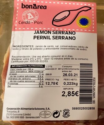 Jamón serrano