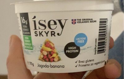 Skyr strawberry-banana front packaging
