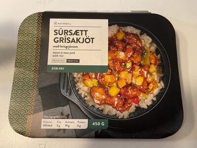 Súrsætt Grískakjöt Með Hrísgrjónum