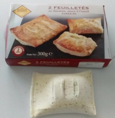 Feuilleté au saumon sauce a laneth