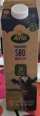 Whole milk (3.5% fat) front packaging