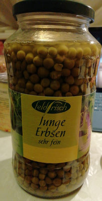 Junge Erbsen sehr fein front packaging