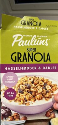 SUPER GRANOLA HASSELNØDDER & DADLER