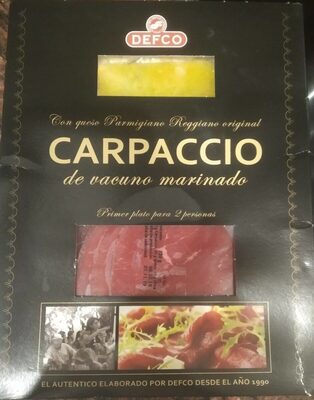 Carpaccio de vacuno marinado