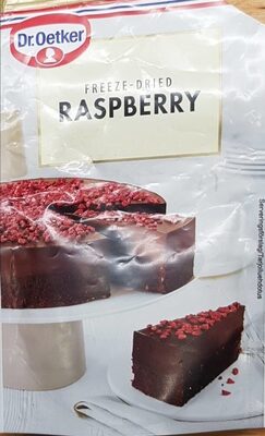 Freeze-dried raspberry front packaging