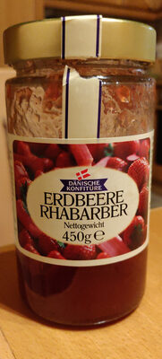 Dänische Konfitüre Erdbeer Rhabarber