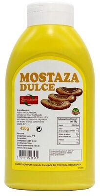 Mostaza dulce front packaging