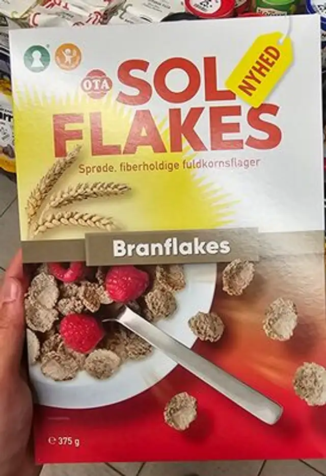 Solflakes front packaging