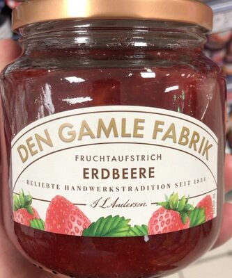 Fruchtaufstrich Erdbeere front packaging