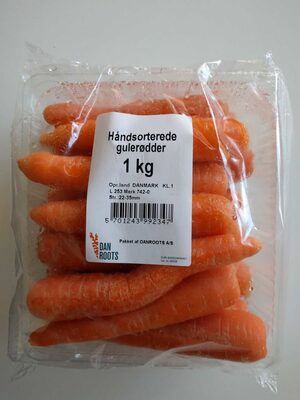 Håndsorterede gulerødder