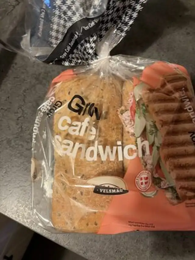 Grov Cafe Sandwich front packaging