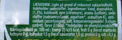 Light Topform Power ingredients label