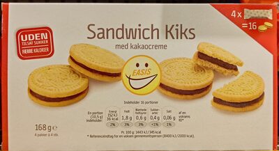 Kiks med kakaocreme